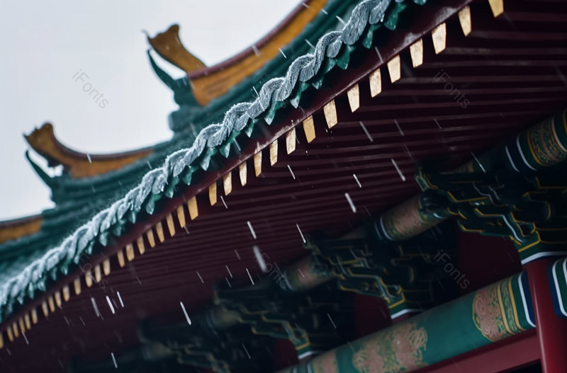 风中屋檐斗拱落雨,高清,摄影图,摄影图片,图片大全,摄影图免费下载